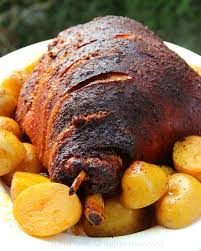 Roasted Pork Leg Hornado De Chancho Laylita S Recipes Pork Leg Recipes Honduran Recipes Ecuadorian Food