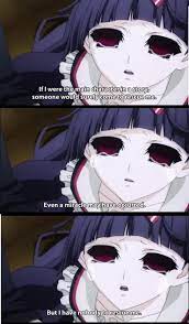 Shiki If I Were The Main Character In A Story Surely Someone Would Come Rescue Me Even A Miracle May Have Occurred But I Ha Yandere Anime Anime Manga Anime
