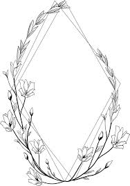 Geometric Vector Floral Frames And Dividers Svg Eps Png Etsy In 2020 Geometric Vector Floral Logo Design Floral Border Design