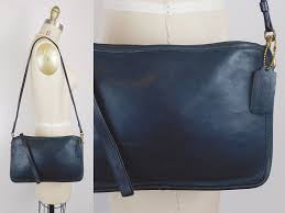 Check spelling or type a new query. Vintage Coach Black Leather Basic Bag Etsy
