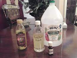 Best Furniture Polish Homemade Great Shine And Safe Around Kids 3 Parts Grapeseed Oil One Part Vineg Diy Cleaning Products Cleaners Homemade Cleaning Hacks