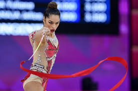Individual gymnast of italian national team of rhythmic gymnastics 2xat world championships. Olimpiadi Tokyo 2020 Italia Team