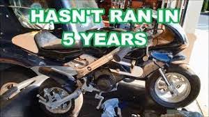 How To Start A Pocket Bike After Sitting For 5 Years - Youtube