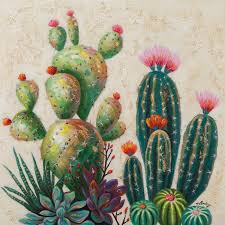 Discover the health benefits of nopal cactus prickly pear 1,000 mg and more herbs. East Urban Home Cactus Variation Acrylic Painting Print On Canvas Wayfair Co Uk Cactus Painting Cactus Paintings Succulent Painting