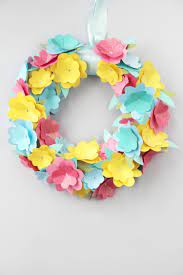 We have crafts featuring spring flowers and creatures of all sorts. Diy Paper Flower Wreath Gathering Beauty