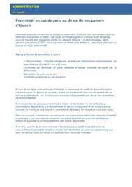 Si la première demande de carte d'identité est gratuite, dans certains cas, le renouvellement de carte d'identité française est payant. Pour Ra C Agir En Cas De Perte Ou De Vol De Vos Papiers D Msn