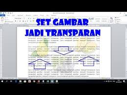 Cara Membuat Watermark Logo Di Microsoft Word Youtube