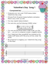 See more ideas about valentine music, elementary music, music classroom. Students Compose Their Very Own Valentine S Day Song By Choosing From The Given Bars Measures Of Music Lessons For Kids Music Composition Music Lesson Plans