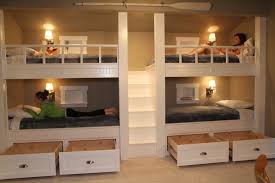 When i saw them i knew right away i wanted to use them for the bunk beds i had in my mind. Space Saving Bedrooms Homestead Basics In 2020 Bunk Beds Built In Bunk Beds With Stairs 4 Bunk Beds