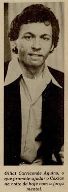 Gilliat Carriconde Aquino.*** ***Em julho de 1978, o jornal "O Pioneiro",  da cidade de Caxias do Sul, publicou ampla reportagem sobre os poderes  mentais do arroio-grandense Gilliat Carriconde Aquino.*** ***Alguém lembra  dele?*** |