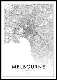 Topografische karte melbourne, höhe, relief. Melbourne Poster In The Group Posters Prints Maps Cities At Desenio Ab 2054 Posters Australia Melbourne Map Online Wall Art
