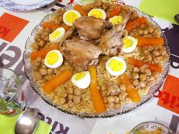 Tlitli Au Poulet En Sauce Blanche Recette Poulet En Sauce Sauce Blanche Poulet