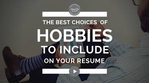 examples of hobbies and interests