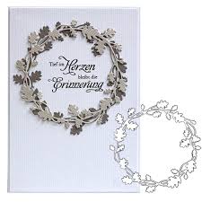 Happy birthday block die set : Buy Fall Wreath Metal Cutting Dies Scrapbooking Flowers Dies For Card Making Embossing Die Cuts Crafts At Affordable Prices Free Shipping Real Reviews With Photos Joom