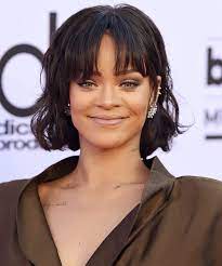The Best Bangs For Your Face Shape According To Stylists Square Face Hairstyles Rihanna Hairstyles Square Face Shape