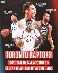 We provide daily nba lineups for every team. Sportsnet On Twitter Raptors Are The Only Team In The Nba To Have A Player Be Named To The Starting Lineup In Every All Star Game Since 2015 Https T Co Mi5ozsyxku