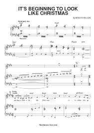 It S Beginning To Look Like Christmas Sheet Music Michael Buble Sheetmusic Free Com