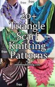 This pattern is ideal for using up a skein or 2 of luxury, light weight yarn. Triangle Scarf Knitting Patterns In The Loop Knitting