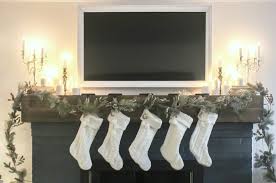 Today i am going to share with you my tips for decorating a mantel with a tv. How To Create A Classic Christmas Mantel Around An Ugly Tv Lovely Etc