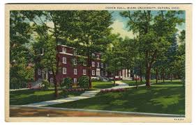 Vintage Oxfordohio Miamiuniversity Ogdenhall Linenpostcard Vintage Oxford Oh Ohio Miami University Ogden Postcard Collection Postcard University Of Miami