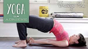 Hatha yoga, yoga for athletes, yoga for runners, yoga for back care. Bridge Pose Yoga With Adriene