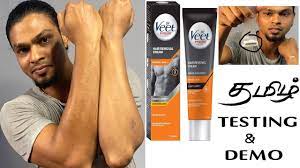 Veet hair removal written on: Veet Hair Removal Cream For Men Review And Demo Testing Veet Men Hair Removal Cream Tamil Youtube