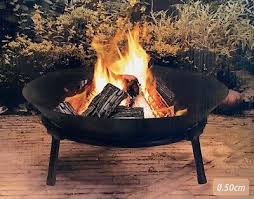 Ich glaub in dem sommer haben wir mehrere tonnen holz verbrannt. 50 Cm Feuerschale Feuerstelle Garten Terrasse Kamin Feuer Lagerfeuer Eisen Neu Ebay