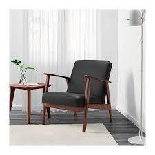 Ekenaset Idhult Black Armchair Ikea Ikea Armchair Fabric Armchairs Armchair