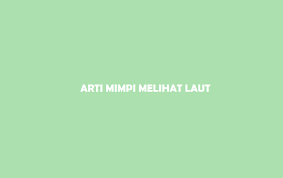 Jika anda bermimpi datang ke air terjun yang jernih dan deras, itu berarti anda sudah siap untuk melepas apapun yang membenani pikiran anda, baik itu masa lalu, kehilangan orang yang. Arti Mimpi Melihat Laut Berjalan Berada Dan Berlari Lengkap