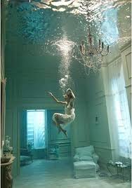 Swimming Pool Decorated Like A House Creepy Images Photography Underwater Photography