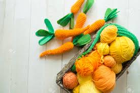 Maybe you would like to learn more about one of these? Knitted Carrot Threads And Knitting Needles In A Basket The Process Of Creating Toys For Easter Stock Photo Picture And Royalty Free Image Image 142515353