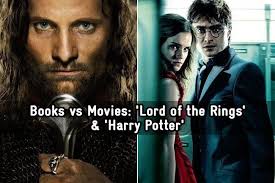 'the lord of the rings' is a classic fantasy series that was first published in 1955. Books Vs Movies Lord Of The Rings Harry Potter This Or That Zimbio