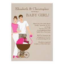 Modern Mom Dad Carriage Couple Baby Shower Invitation Zazzle Com Couples Baby Shower Invitations Carriage Baby Shower Baby Shower Invites Neutral