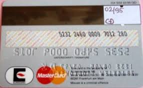 6 business terms and conditions for the issue and use of debit cards complaint record is a form of the bank on which the account. Bank Card Commerzbank Mastercard 02 95 Commerzbank Germany Federal Republic Col De Mc 0104