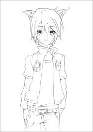 If your child loves interacting. Odd Anime Guy Coloring Page Coloringbay
