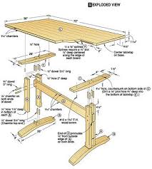 Trestle Table Woodworking Table Plans Trestle Table Plans Trestle Table