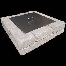 Zeny 32″ outdoor square metal fire pit with cover, available via amazon. Flat Square Fire Pit Cover Square Fire Pit Cover Square Fire Pit Granite Fire Pit