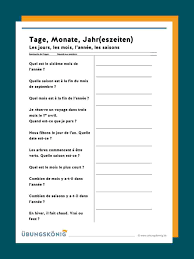 Kalender kostenlos als pdf datei herunterladen. Tage Monate Und Jahreszeiten