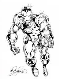 Iron man coloring page download this coloring page of iron man from the movie avengers infinity war. Classic Iron Man 9 X 11 Con Sketch In Bob Layton S Bob Layton Commissions Comic Art Gallery Room