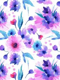 Watercolor Seamless Patterns With Pink And Purple Flowers Etsy In 2020 Purple Flowers Wallpaper Blue Flower Wallpaper Floral Wallpaper Iphone