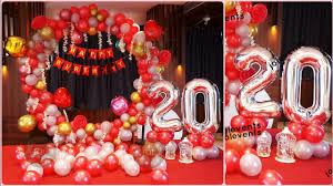 It will really helpful to me as my daughter's birthday. Creative Balloon Decoration For 20th Birthday Party Daughter S Birthday Party Celebration Ideas Youtube