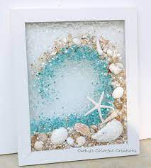 Excited To Share This Item From My Etsy Shop Ocean Wave Ocean Wave Window Crushed Glass Wave Resin Win Sea Glass Window Art Glass Window Art Sea Glass Art