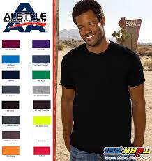 Nwt Alstyle Apparel 1301 Aaa Short Sleeve Plain Blank Basic T Shirts All Colors