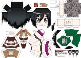 Mikasa Ackerman Joey S Chibi Girls 022 Anime Paper Anime Crafts Paper Crafts