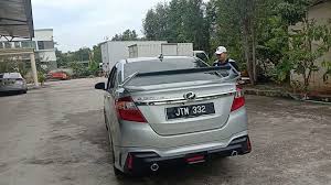 640 x 479 jpeg 45 кб. Perodua Bezza Drive 68 Body Kit Silver Black Gempak Gila Youtube