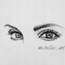Black and white eye drawing. Realistic Eye Sketch Black And White By Michellecart On Deviantart