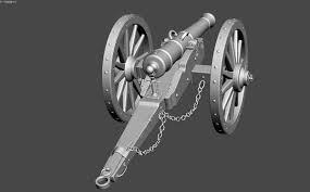 Field Cannon 3d Model Cannon 3d Model Wood Furniture Diy