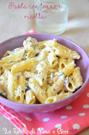 Pasta con ricotta e tonno. Pasta Con Tonno E Ricotta Cremosa Le Ricette Di Simo E Cicci
