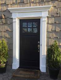 7 Inch W X 108 Inch H X 2 1 2 Inch P Fluted Pilaster W Adjustable Plinth Block Set Of 2 Exterior Door Trim Exterior Door Frame Garage Door Design
