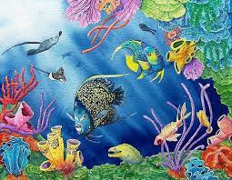 I was so excited when i painted this first digital work, it was like discovering a whole new world i'm very happy you liked it! Coral Reef Paintings Fine Art America